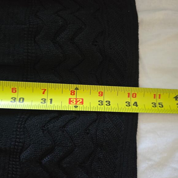 *NWT M Missoni Chevron Geometric Texture Knit Mini Dress Black Size 36/ S Wool - Picture 11 of 11